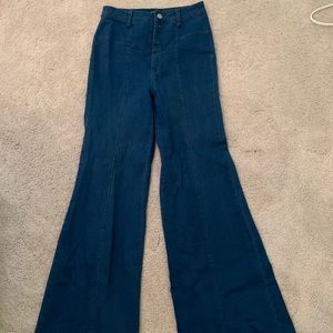 Dark wash flare jeans